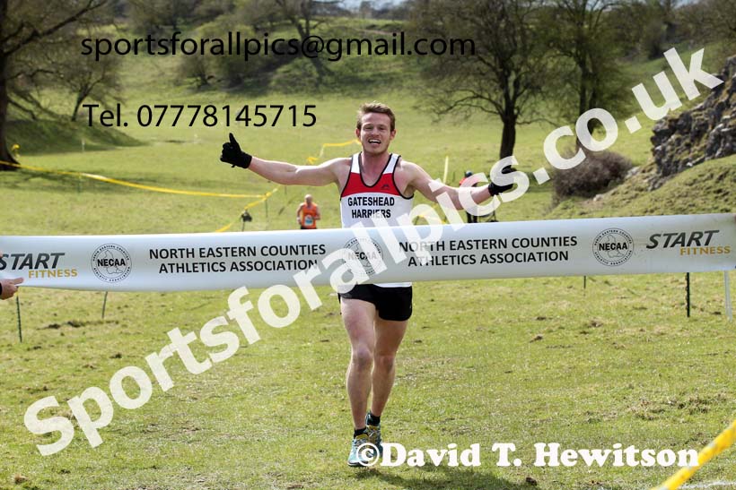Masters men 2021 NECAA Cross Country Relays, Thornley Farm, Peterlee, Saturday, April 10th. Photo: David T. Hewitson/Sports for All Pics